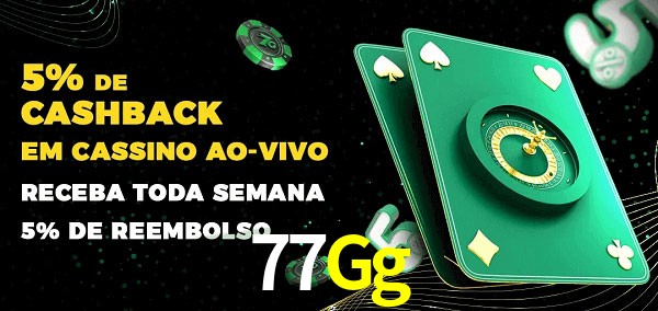 Promoções do cassino ao Vivo 77Gg